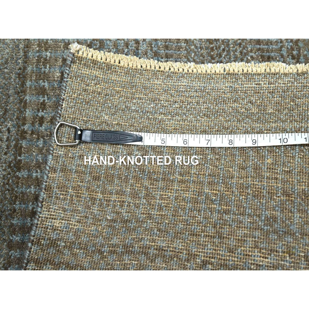 2'0" x 3'0" New Hand Knotted Brown Wool Rectangle Oriental Rug - MOA10276440