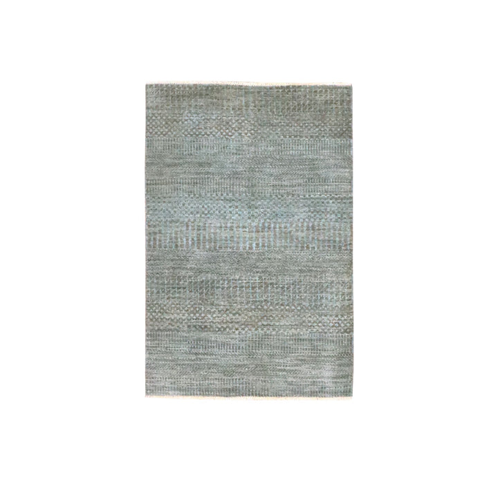 2'0" x 3'0" New Hand Knotted Brown Wool Rectangle Oriental Rug - MOA10276445