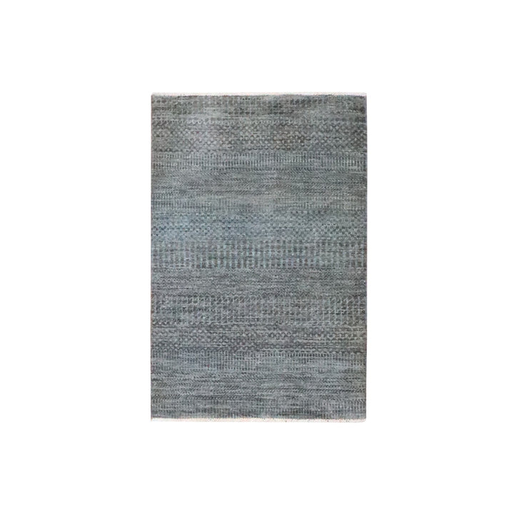 2'0" x 3'0" New Hand Knotted Brown Wool Rectangle Oriental Rug - MOA10276446
