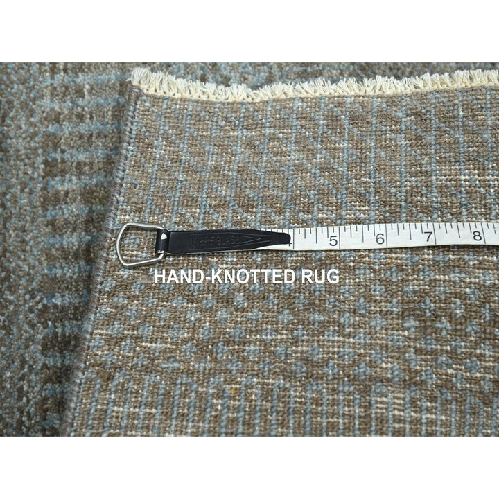 2'0" x 3'0" New Hand Knotted Brown Wool Rectangle Oriental Rug - MOA10276446