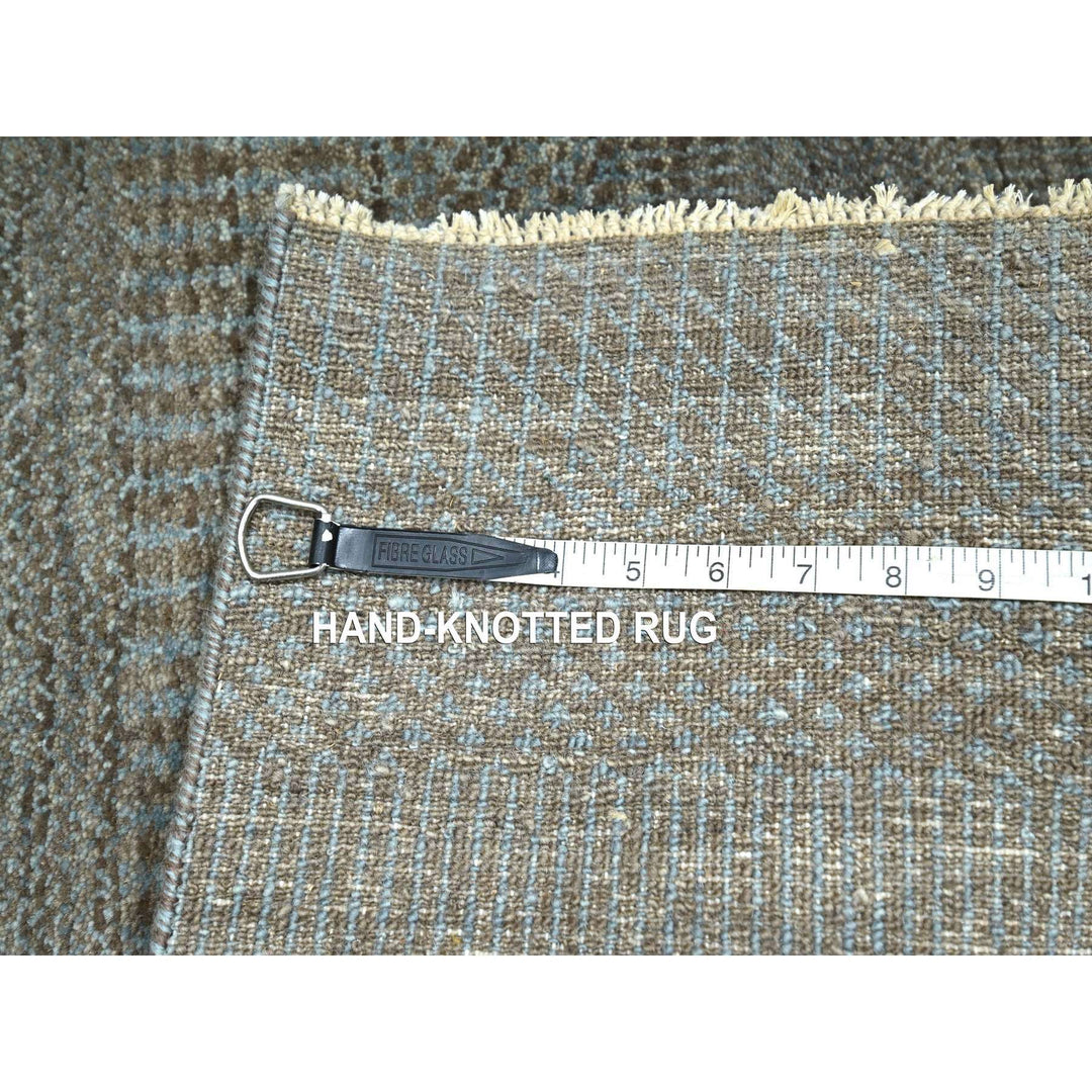 2'0" x 3'0" New Hand Knotted Brown Wool Rectangle Oriental Rug - MOA10276447