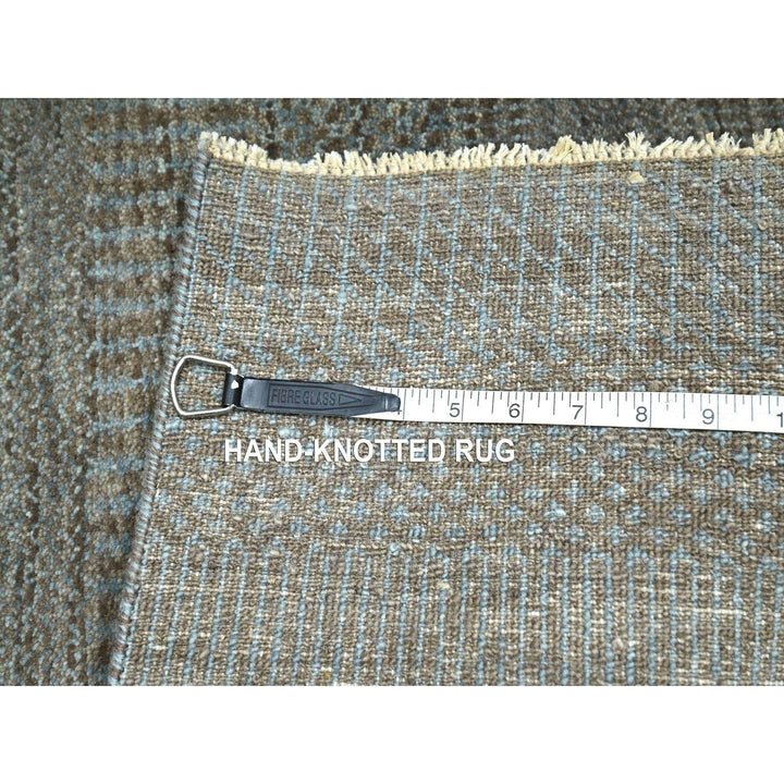 2'0" x 3'0" New Hand Knotted Brown Wool Rectangle Oriental Rug - MOA10276447