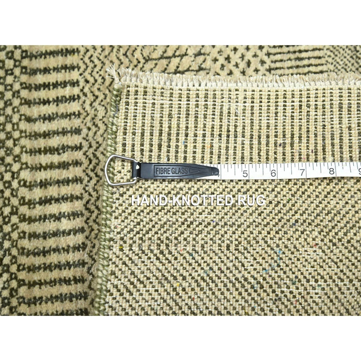 2'0" x 3'0" New Hand Knotted Beige Wool & Silk Rectangle Oriental Rug - MOA10276449