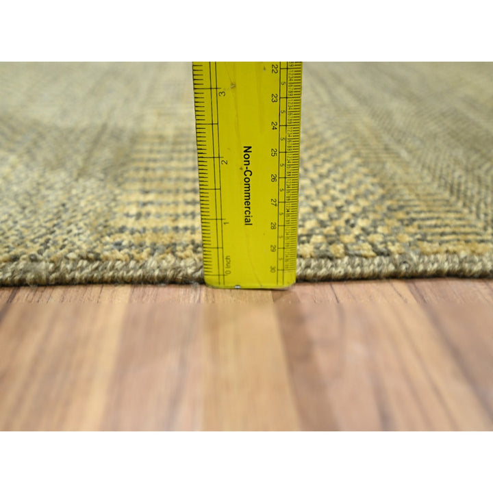2'0" x 3'0" New Hand Knotted Brown Wool & Silk Rectangle Oriental Rug - MOA10276455