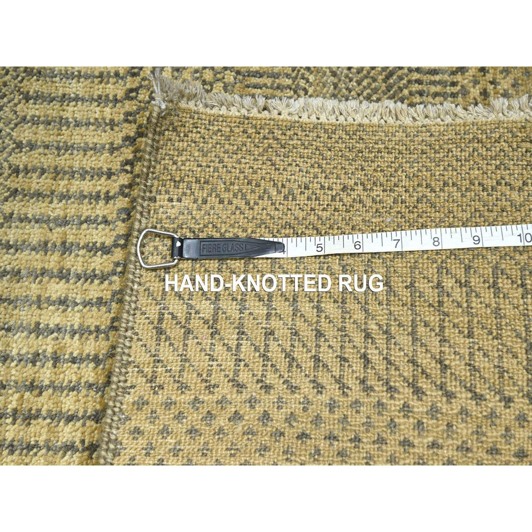2'0" x 3'0" New Hand Knotted Brown Wool & Silk Rectangle Oriental Rug - MOA10276456