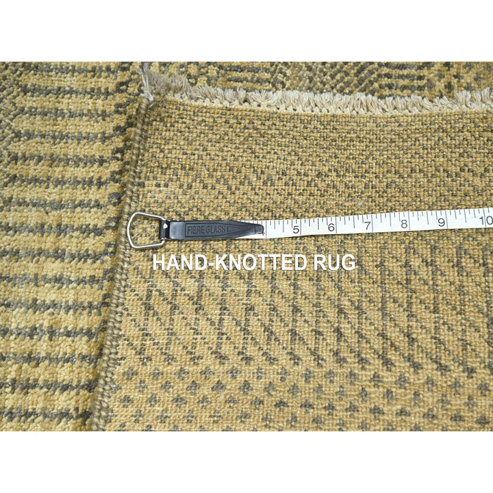 2'0" x 3'0" New Hand Knotted Brown Wool & Silk Rectangle Oriental Rug - MOA10276456