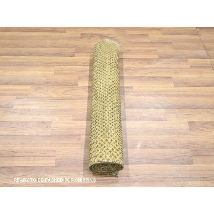 2'0" x 3'0" New Hand Knotted Brown Wool & Silk Rectangle Oriental Rug - MOA10276456
