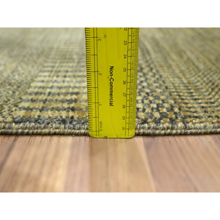 2'0" x 3'0" New Hand Knotted Brown Wool & Silk Rectangle Oriental Rug - MOA10276457