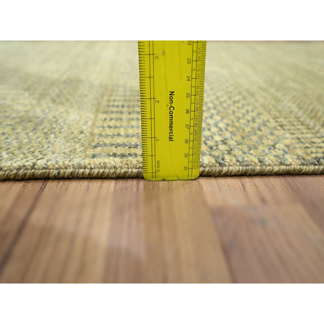 2'0" x 3'0" New Hand Knotted Brown Wool & Silk Rectangle Oriental Rug - MOA10276458