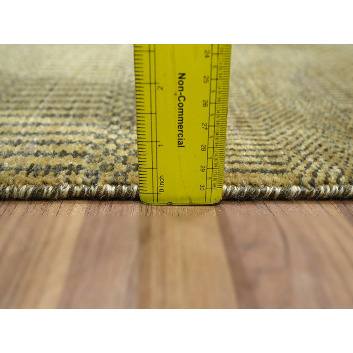 2'0" x 3'0" New Hand Knotted Brown Wool & Silk Rectangle Oriental Rug - MOA10276459