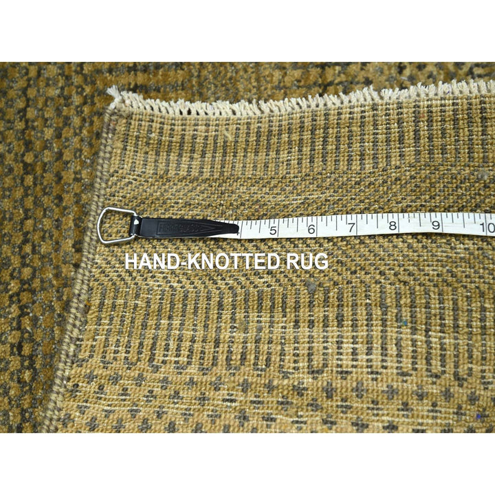 2'0" x 3'0" New Hand Knotted Brown Wool & Silk Rectangle Oriental Rug - MOA10276461