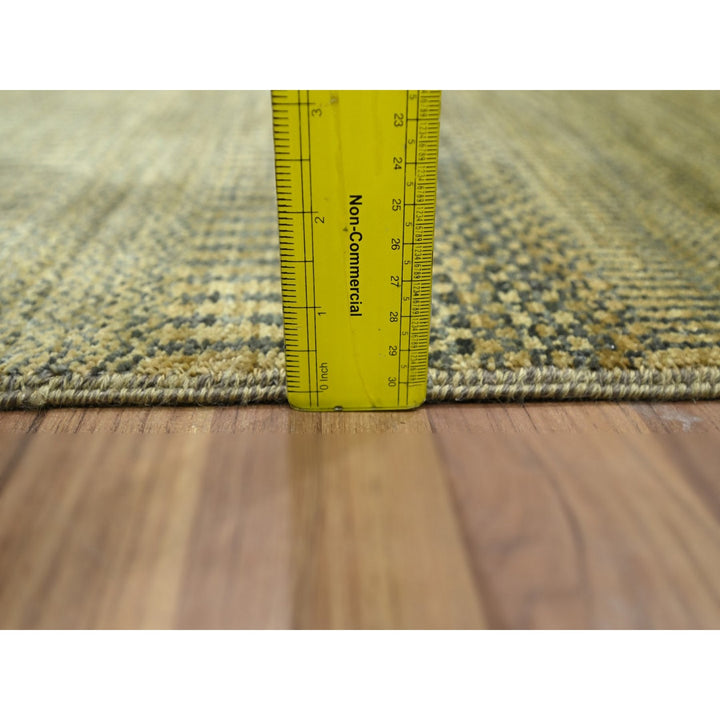 2'0" x 3'0" New Hand Knotted Brown Wool & Silk Rectangle Oriental Rug - MOA10276463