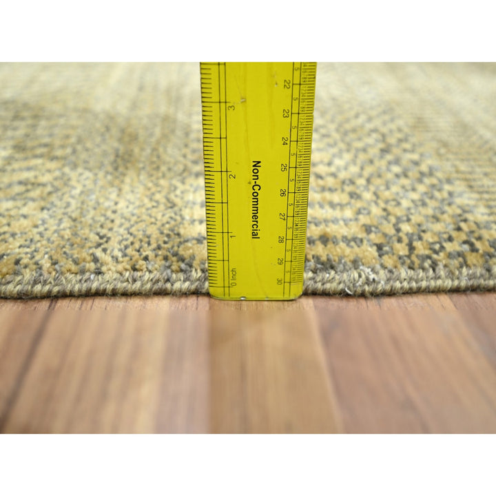 2'0" x 3'0" New Hand Knotted Brown Wool & Silk Rectangle Oriental Rug - MOA10276464