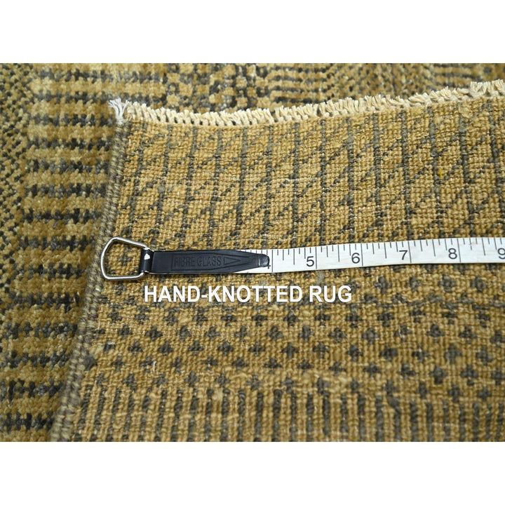 2'0" x 3'0" New Hand Knotted Brown Wool & Silk Rectangle Oriental Rug - MOA10276464