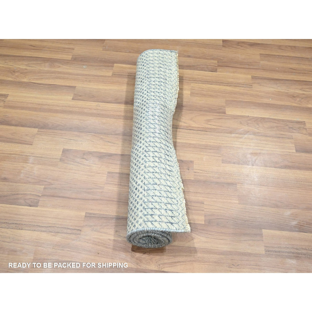 2'0" x 3'0" New Hand Knotted Blue Wool & Silk Rectangle Oriental Rug - MOA10276470