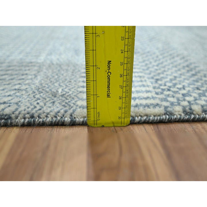 2'0" x 3'0" New Hand Knotted Blue Wool & Silk Rectangle Oriental Rug - MOA10276472