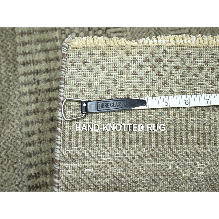 2'0" x 3'0" New Hand Knotted Grey Wool Rectangle Oriental Rug - MOA10276481