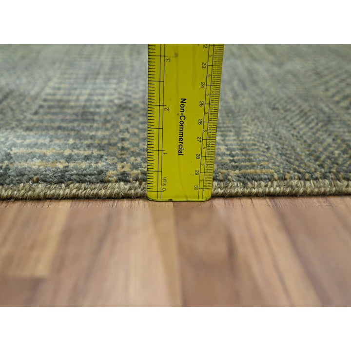 2'0" x 3'0" New Hand Knotted Brown Wool & Silk Rectangle Oriental Rug - MOA10276483