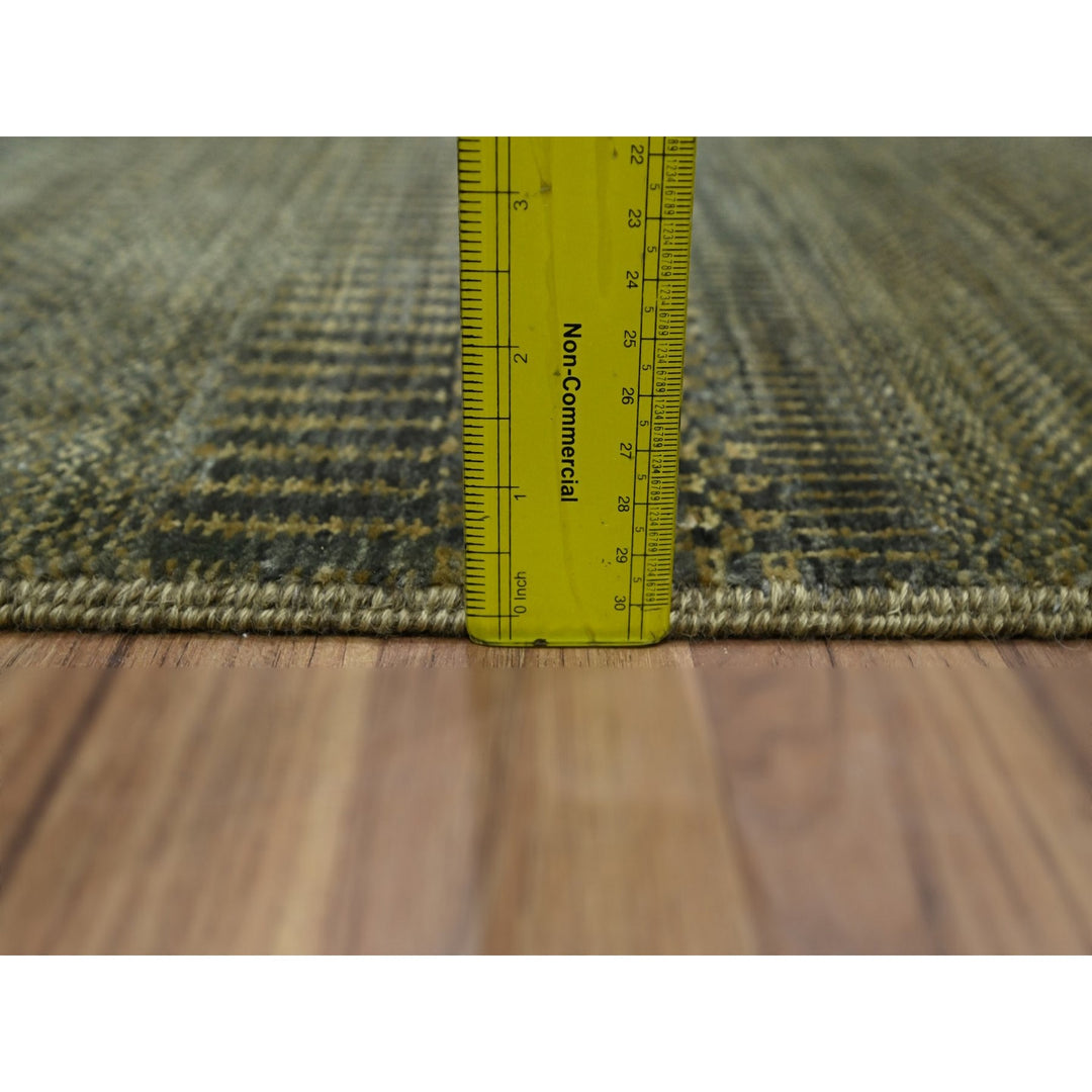 2'0" x 3'0" New Hand Knotted Brown Wool Rectangle Oriental Rug - MOA10276485