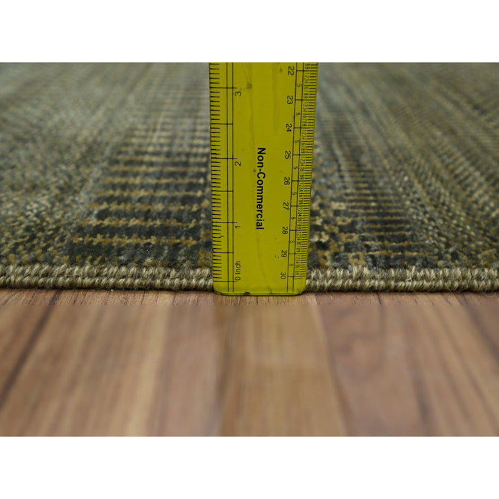 2'0" x 3'0" New Hand Knotted Brown Wool Rectangle Oriental Rug - MOA10276485
