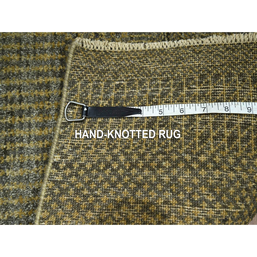 2'0" x 3'0" New Hand Knotted Brown Wool Rectangle Oriental Rug - MOA10276486