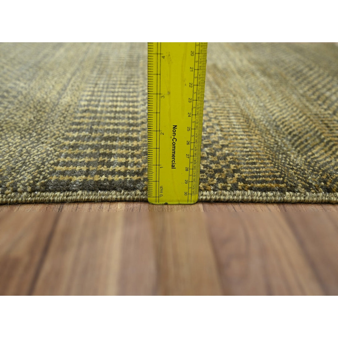 2'0" x 3'0" New Hand Knotted Brown Wool Rectangle Oriental Rug - MOA10276487