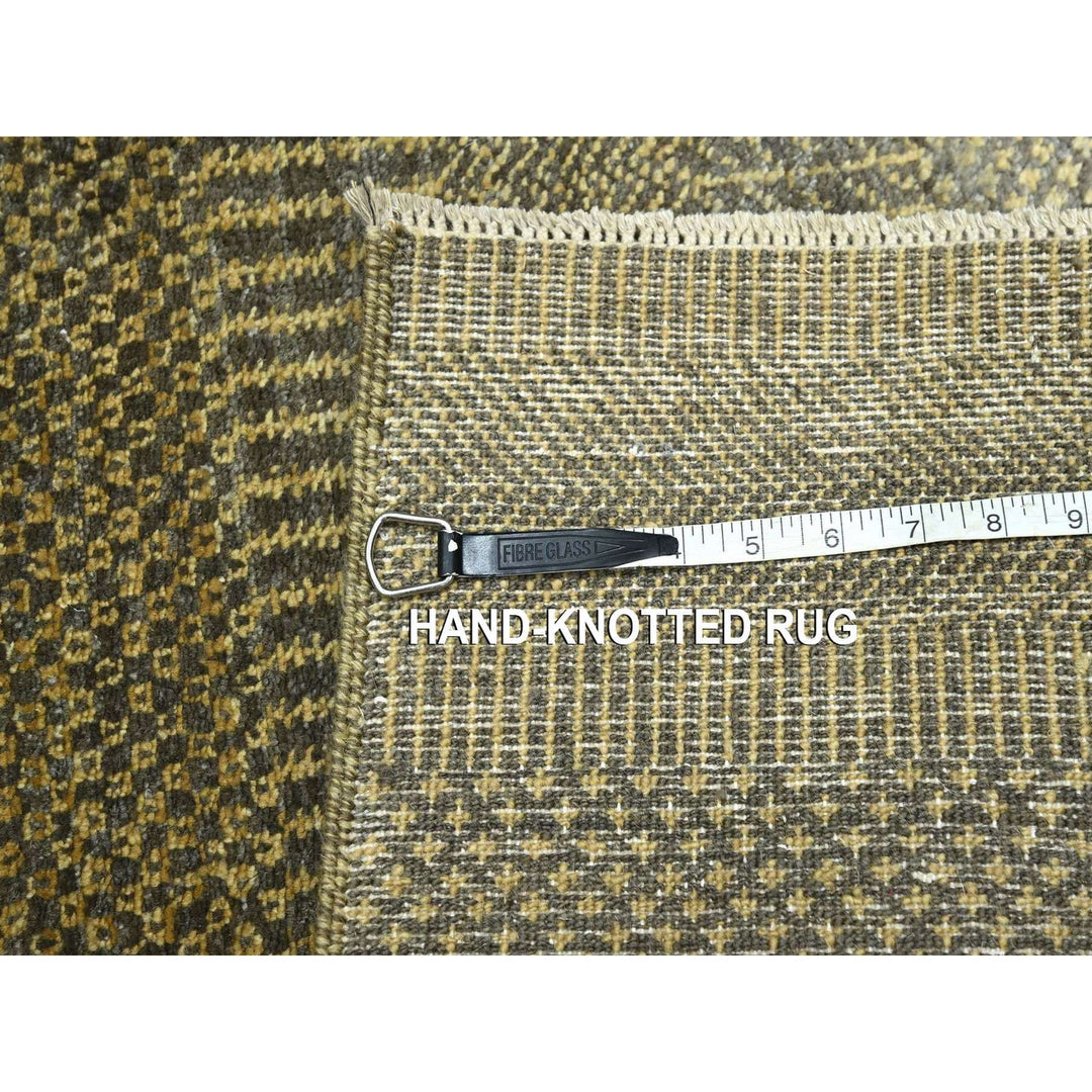 2'0" x 3'0" New Hand Knotted Brown Wool Rectangle Oriental Rug - MOA10276487