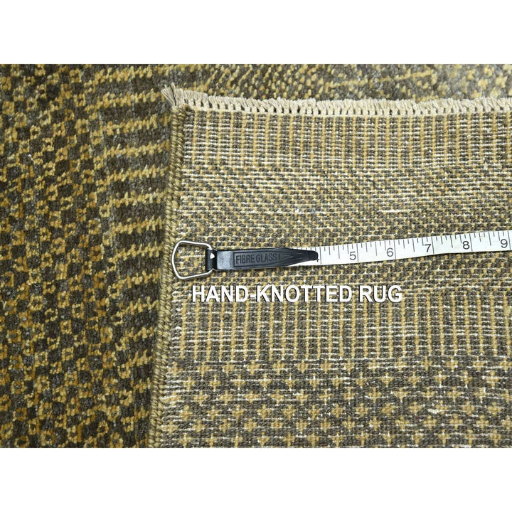 2'0" x 3'0" New Hand Knotted Brown Wool Rectangle Oriental Rug - MOA10276487