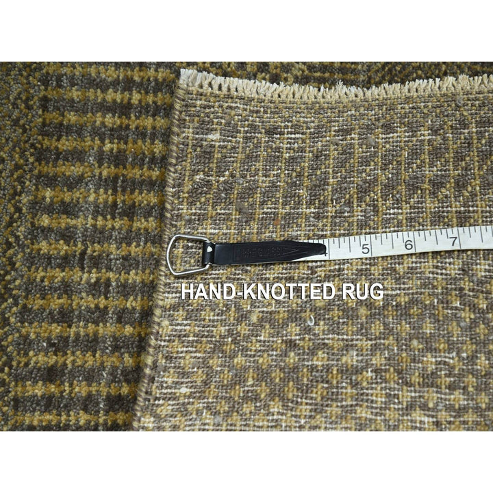 2'0" x 3'0" New Hand Knotted Brown Wool Rectangle Oriental Rug - MOA10276488
