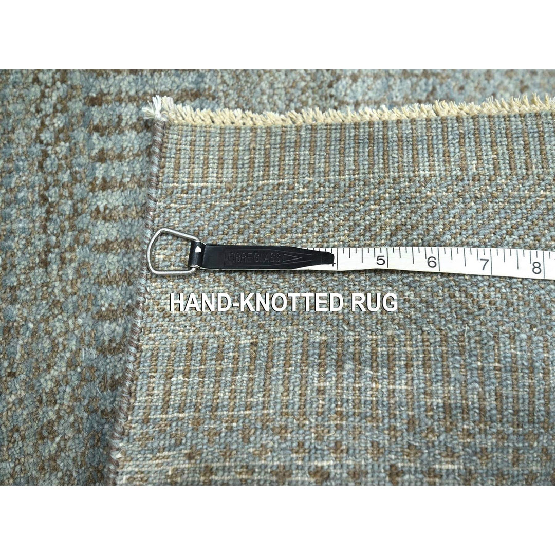 2'0" x 3'0" New Hand Knotted Blue Wool & Silk Rectangle Oriental Rug - MOA10276490