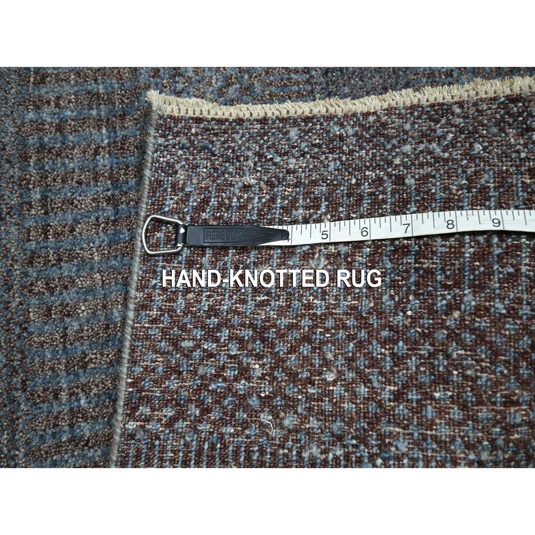 2'0" x 3'0" New Hand Knotted Grey Wool & Silk Rectangle Oriental Rug - MOA10276496