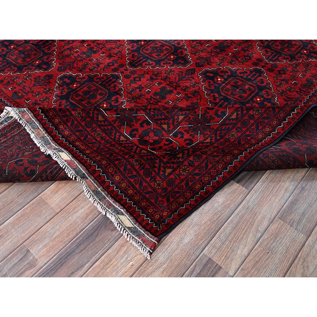 9'10" x 12'8" New Hand Knotted Red Wool Rectangle Oriental Rug - MOA102764