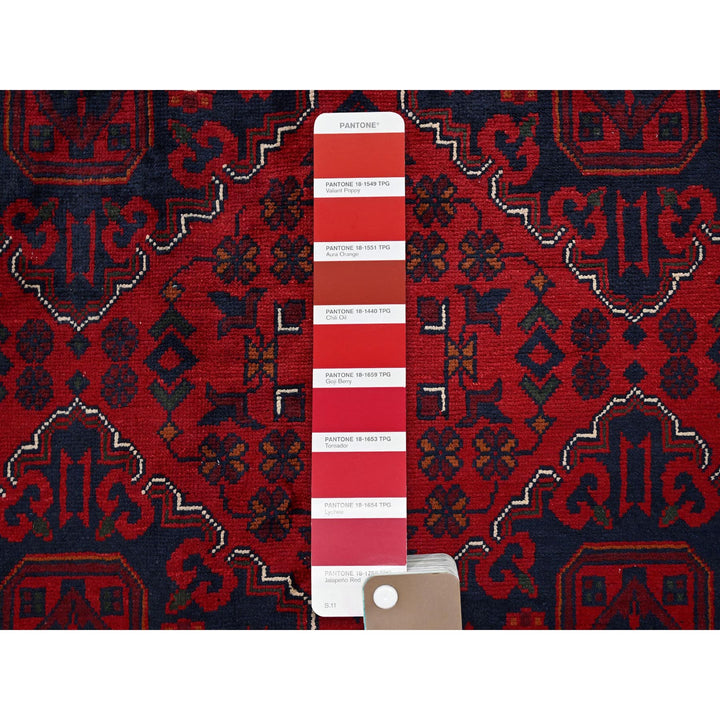 9'10" x 12'8" New Hand Knotted Red Wool Rectangle Oriental Rug - MOA102764