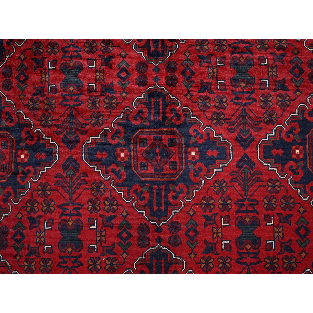 9'10" x 12'8" New Hand Knotted Red Wool Rectangle Oriental Rug - MOA102764