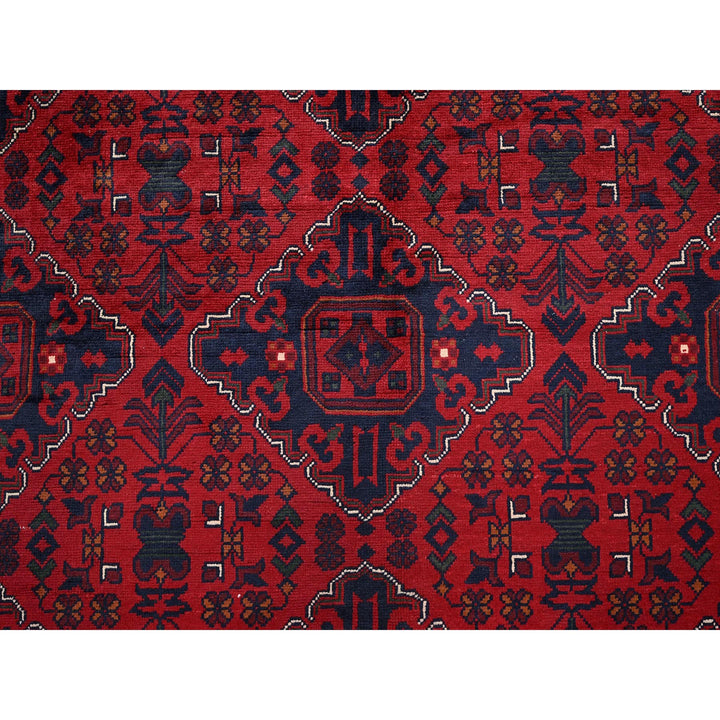 9'10" x 12'8" New Hand Knotted Red Wool Rectangle Oriental Rug - MOA102764