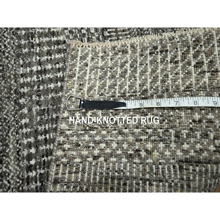 2'0" x 3'0" New Hand Knotted Brown Wool & Silk Rectangle Oriental Rug - MOA10276507