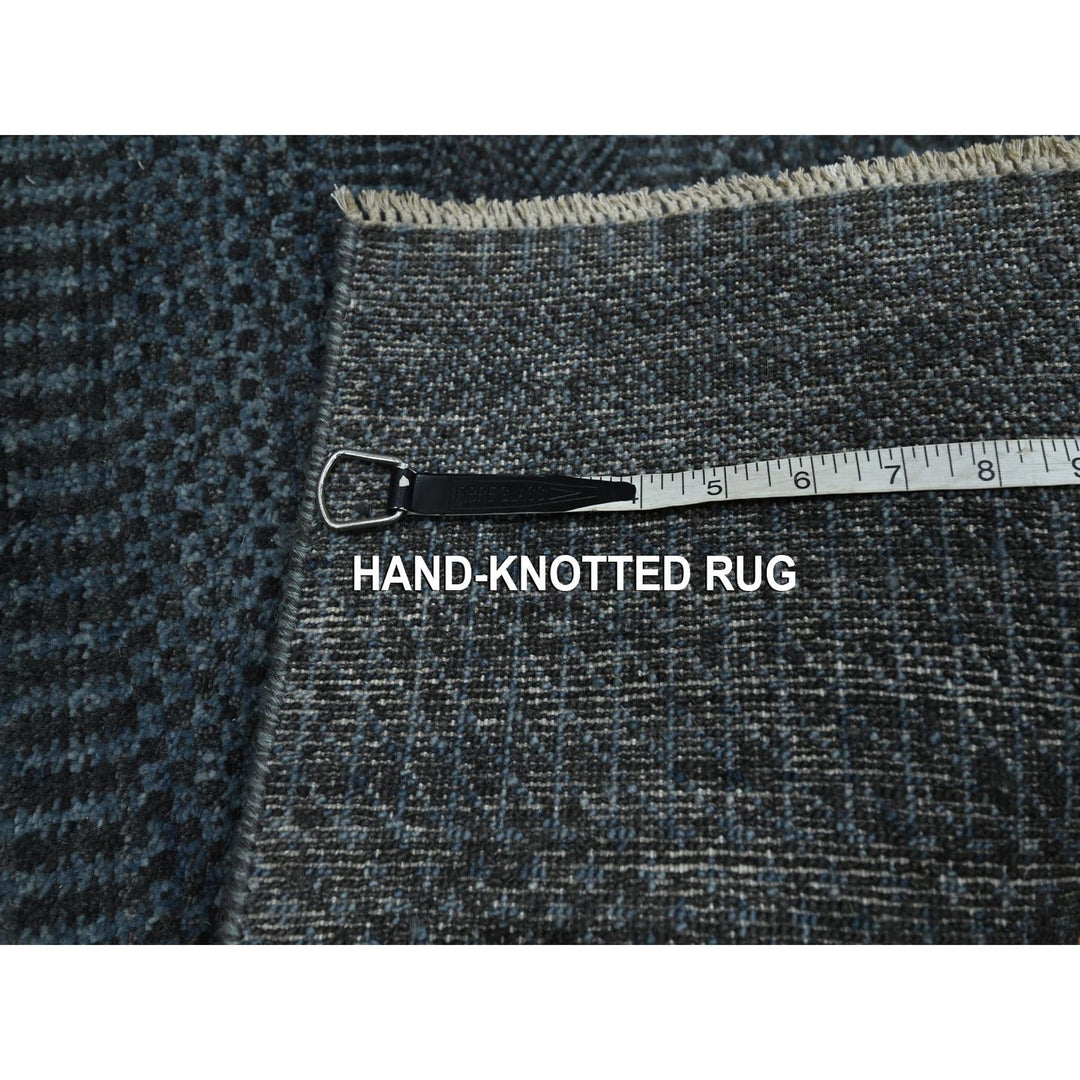 2'0" x 3'0" New Hand Knotted Blue Wool & Silk Rectangle Oriental Rug - MOA10276509