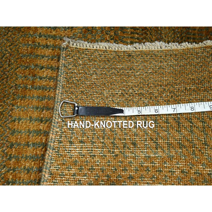 2'0" x 3'0" New Hand Knotted Brown Wool & Silk Rectangle Oriental Rug - MOA10276510
