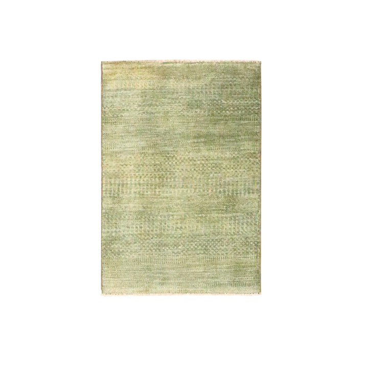 2'0" x 3'0" New Hand Knotted Brown Wool & Silk Rectangle Oriental Rug - MOA10276511