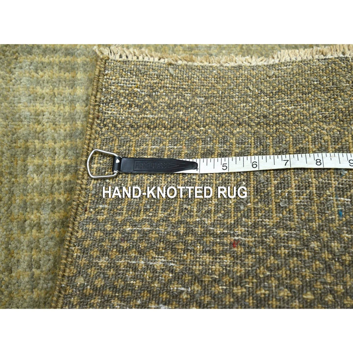 2'0" x 3'0" New Hand Knotted Brown Wool & Silk Rectangle Oriental Rug - MOA10276511