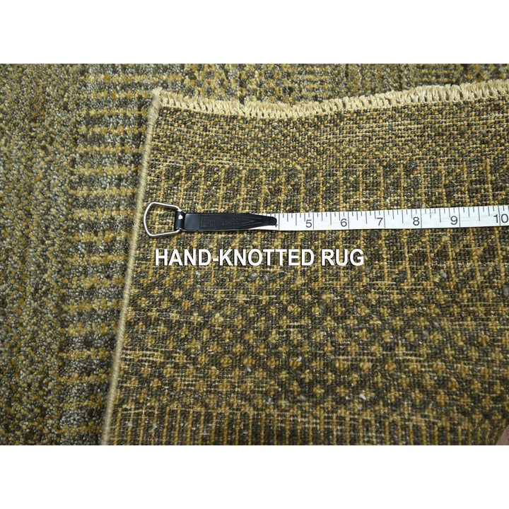 2'0" x 3'0" New Hand Knotted Brown Wool & Silk Rectangle Oriental Rug - MOA10276513