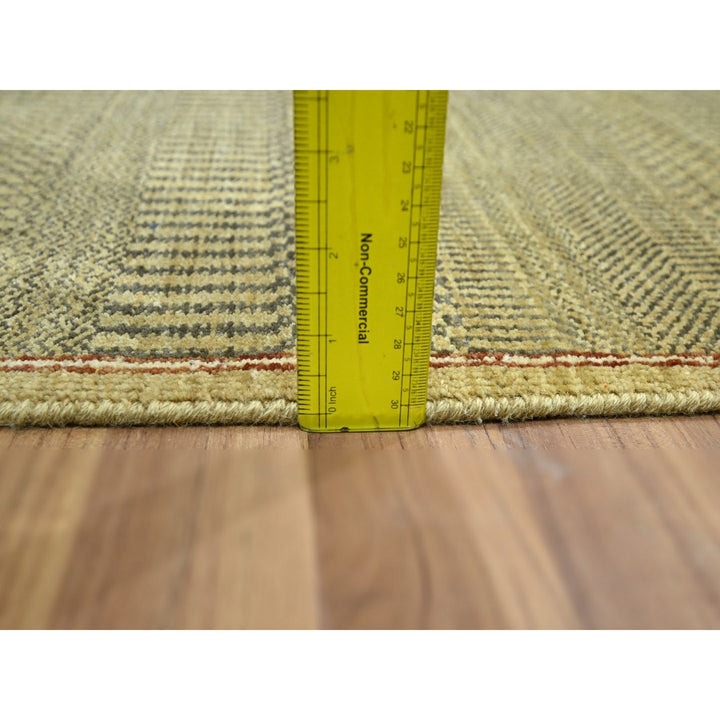 2'0" x 3'0" New Hand Knotted Brown Wool & Silk Rectangle Oriental Rug - MOA10276515