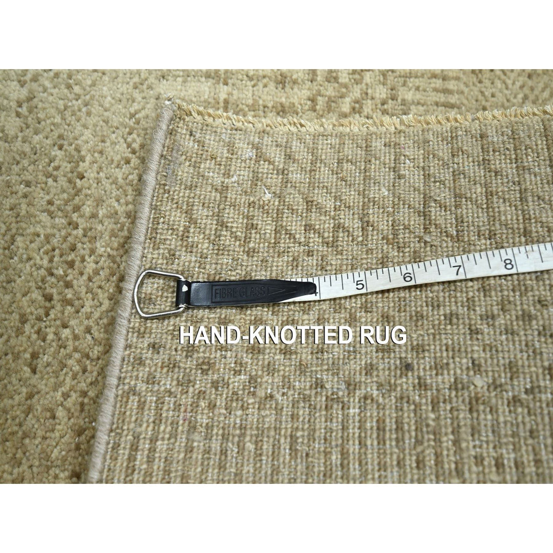 2'0" x 3'0" New Hand Knotted Brown Wool & Silk Rectangle Oriental Rug - MOA10276518