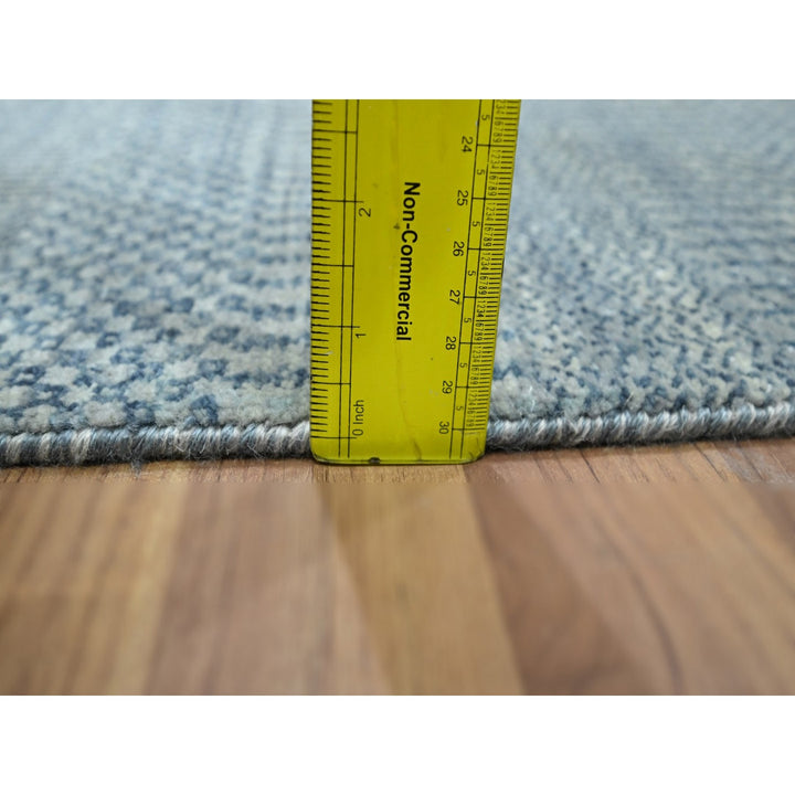 2'0" x 3'0" New Hand Knotted Blue Wool & Silk Rectangle Oriental Rug - MOA10276521
