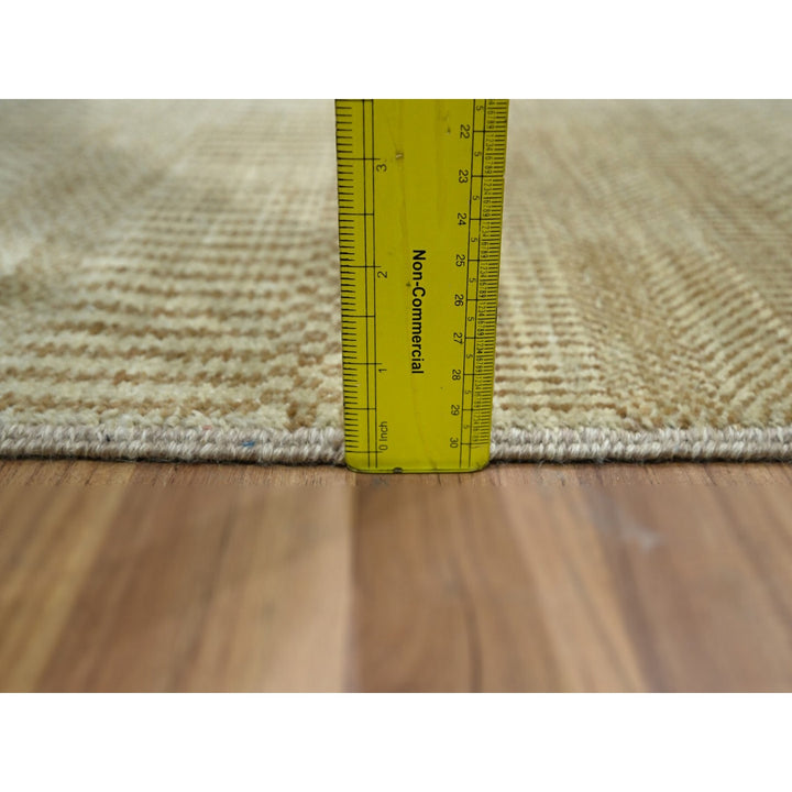 2'0" x 3'0" New Hand Knotted Brown Wool & Silk Rectangle Oriental Rug - MOA10276522