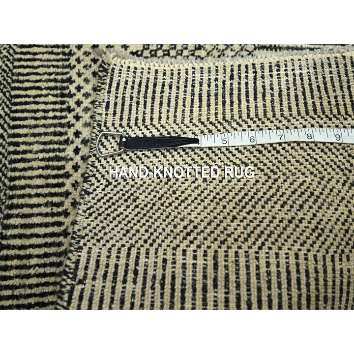 2'0" x 3'0" New Hand Knotted Ivory Wool & Silk Rectangle Oriental Rug - MOA10276525
