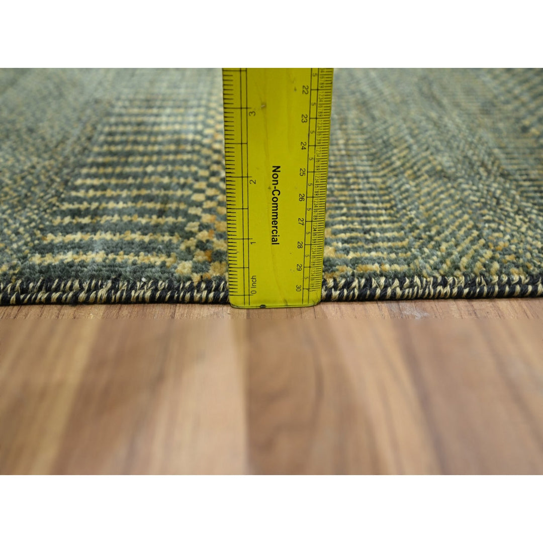 2'0" x 3'0" New Hand Knotted Black Wool & Silk Rectangle Oriental Rug - MOA10276533