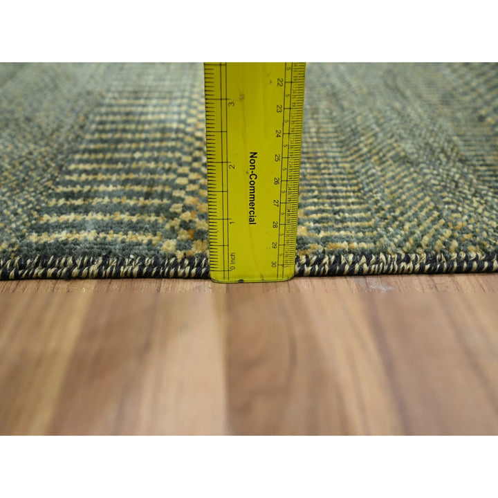 2'0" x 3'0" New Hand Knotted Black Wool & Silk Rectangle Oriental Rug - MOA10276533