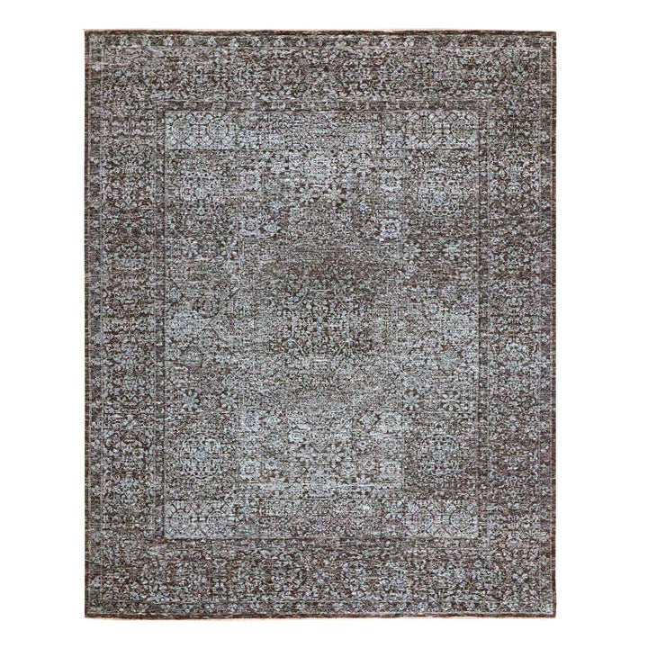 8'0" x 10'0" New Hand Knotted Red Wool Rectangle Oriental Rug - MOA10276544