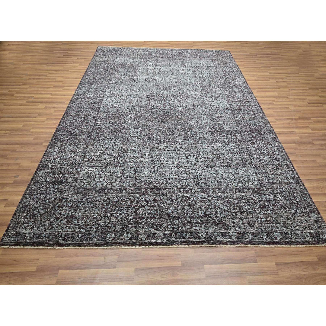 8'0" x 10'0" New Hand Knotted Red Wool Rectangle Oriental Rug - MOA10276544